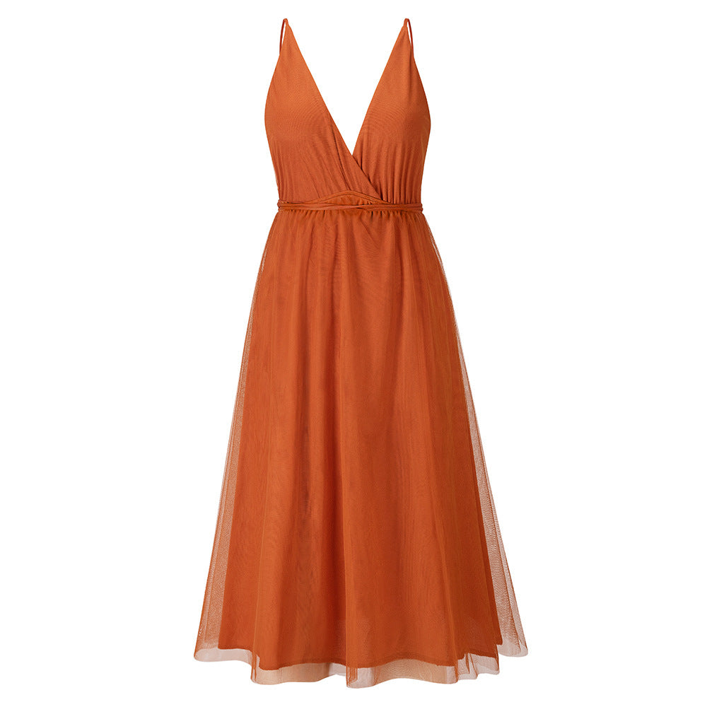 Sexy Summer Tulle Fairly Women Party Dresses-Dresses-Orange-S-Free Shipping at meselling99