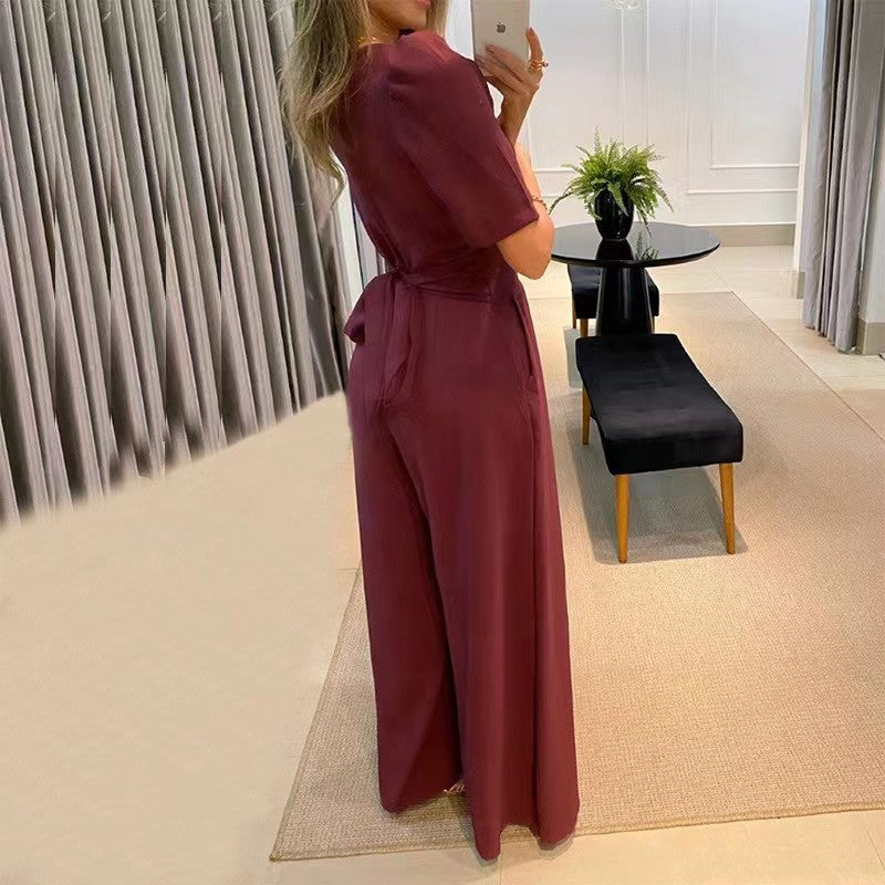 Casual Women Wide Legs Jumpsuits