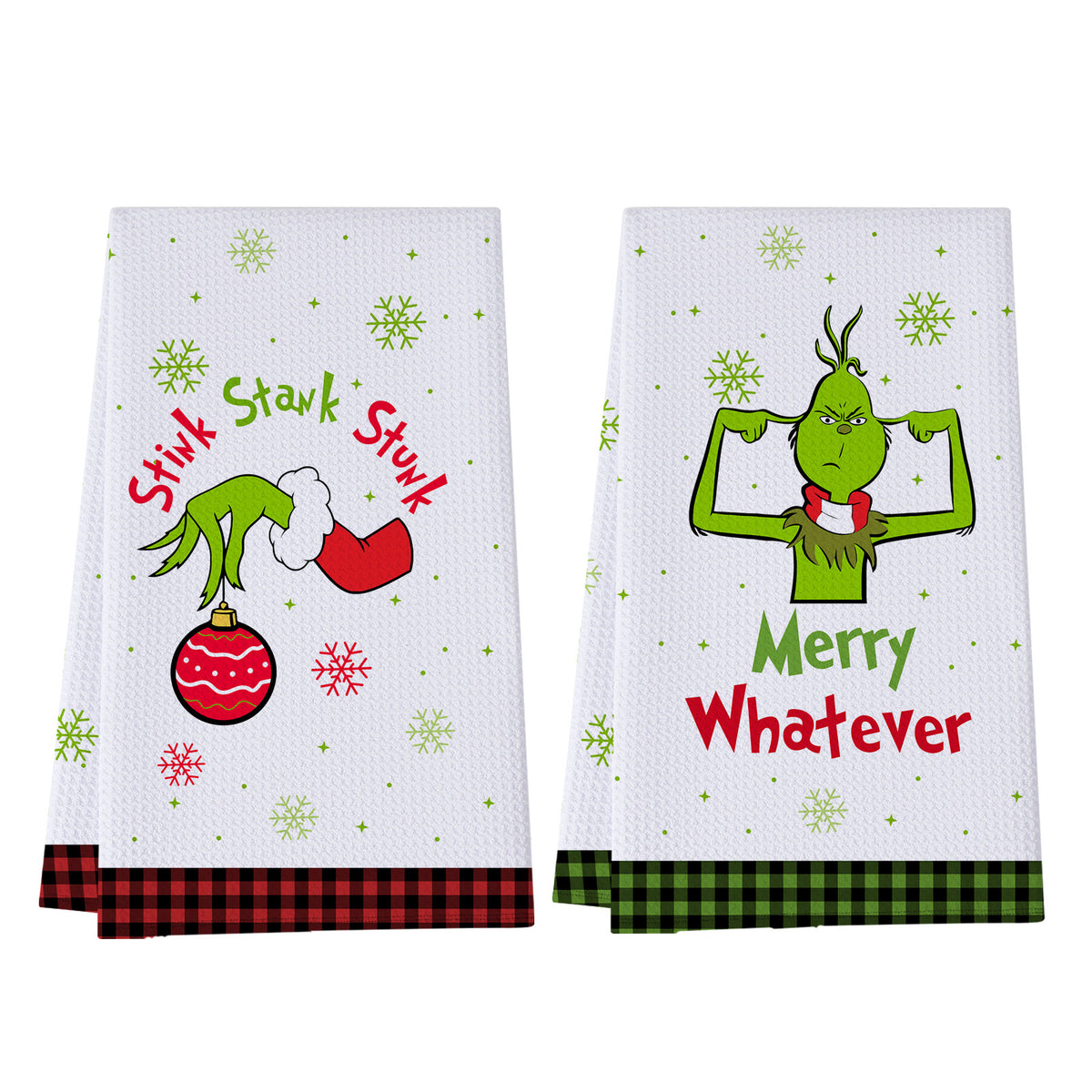 Grinch Christmas Kitchen Towel