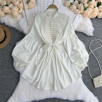 Royal-Inspired Doll Collar Dress