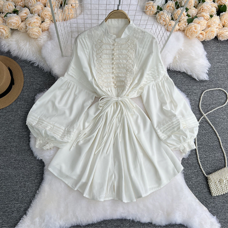 Royal-Inspired Doll Collar Dress