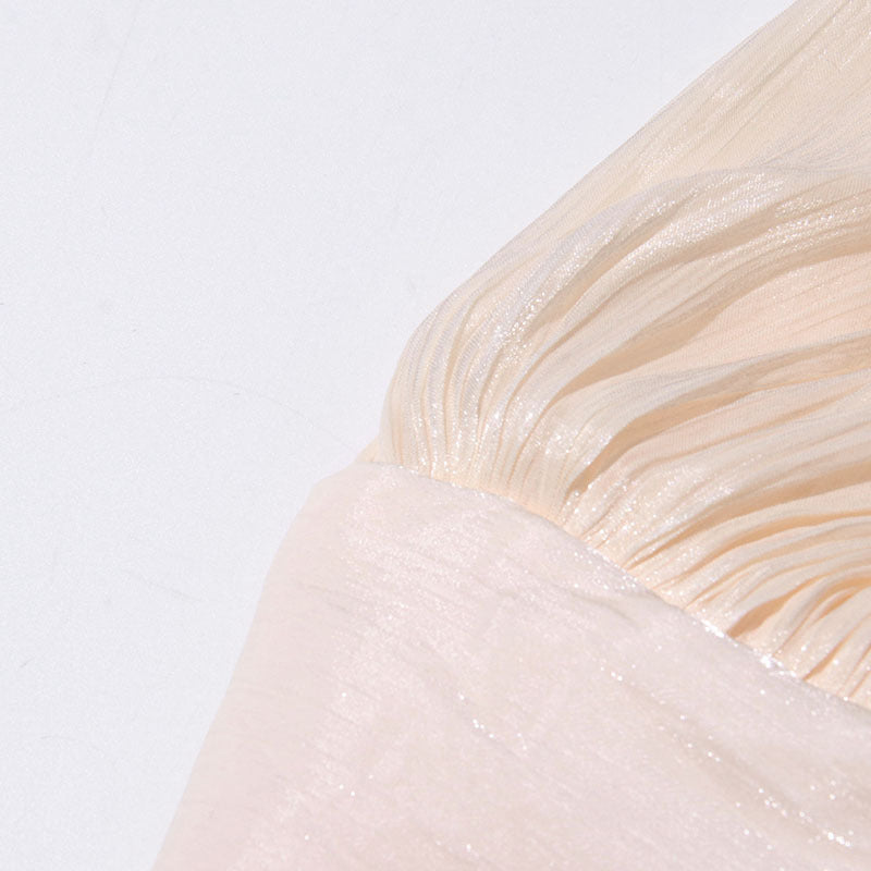 Designed Elegant Beach Vacation Dress – High-End Bubble Sleeve Maxi Dress