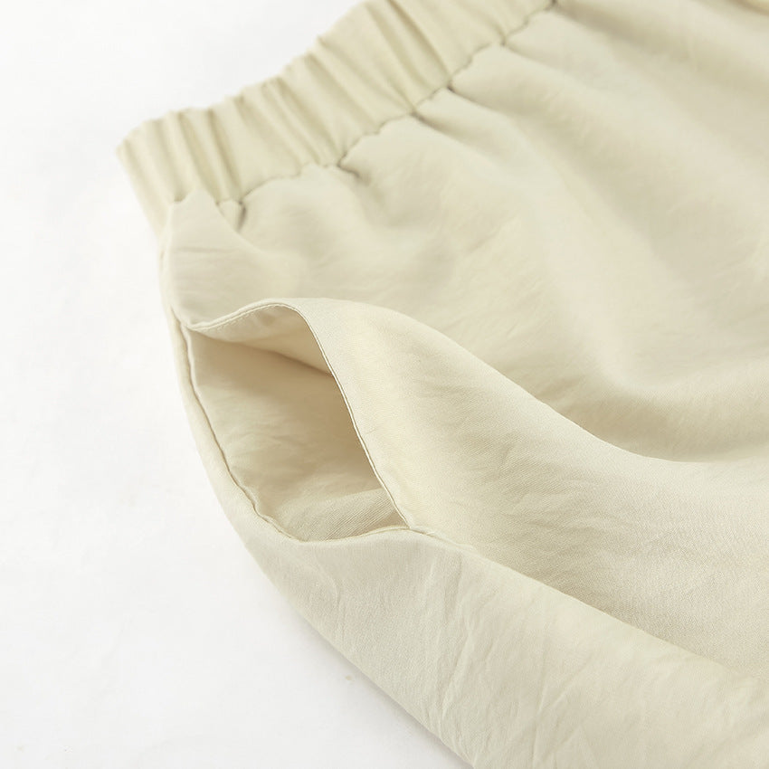 Women's V-Neck Flowy Blouse & Shorts Set