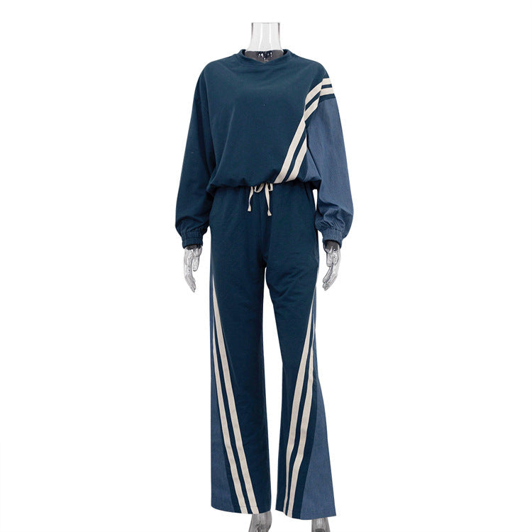 Women's Color-Block Sweatsuit Set