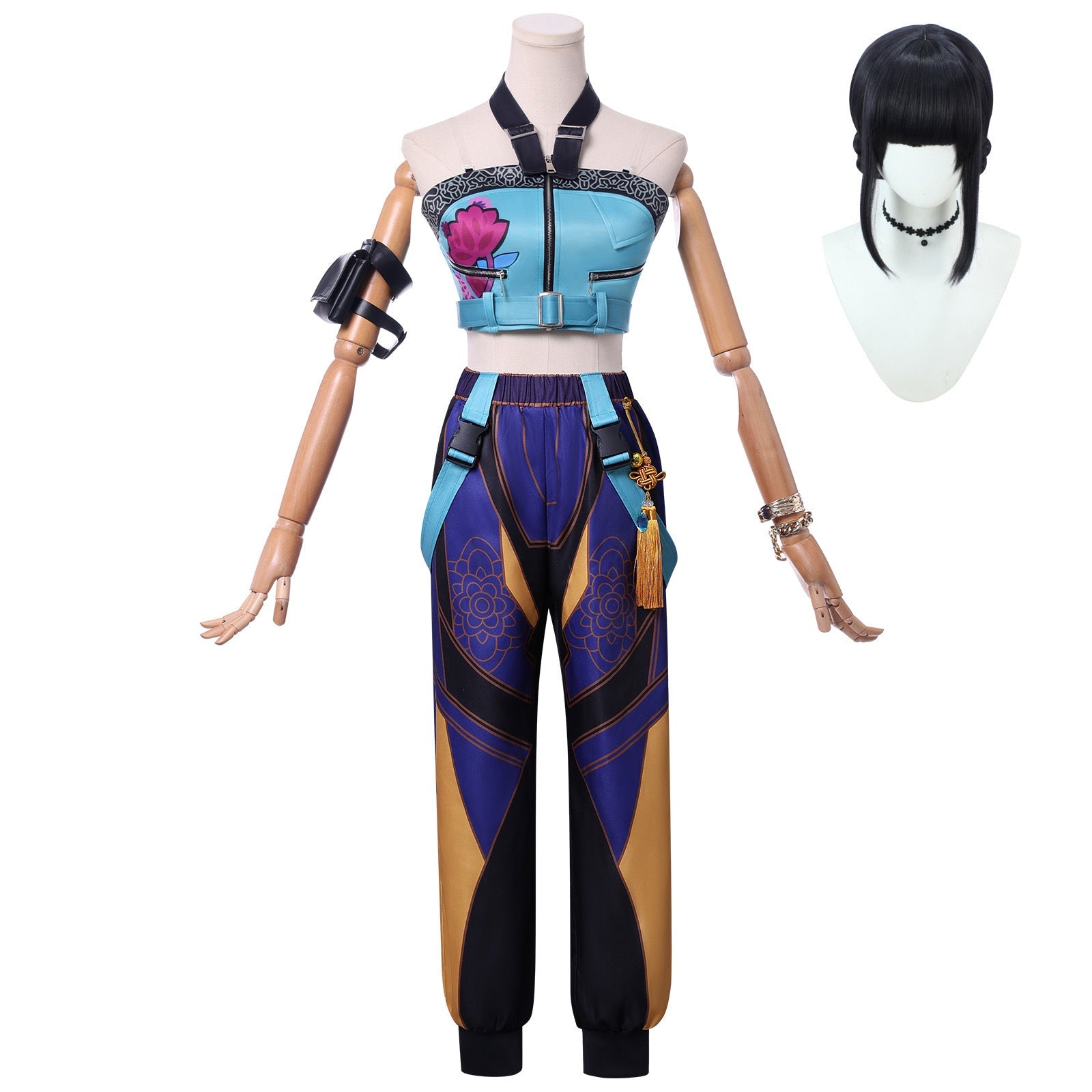 K-POP Demon Hunter Girl Group Cosplay Costume – Lumimira Zoey Outfit