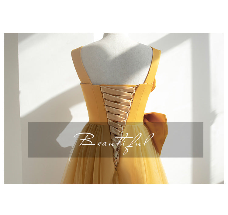 Elegant Long Prom Dresses with Bow-Dresses-Free Shipping at meselling99