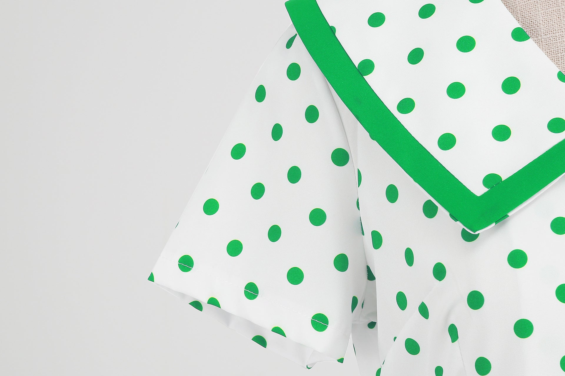 Vintage-Inspired Polka Dot Print Wrap Waist Flared Dress with Belt