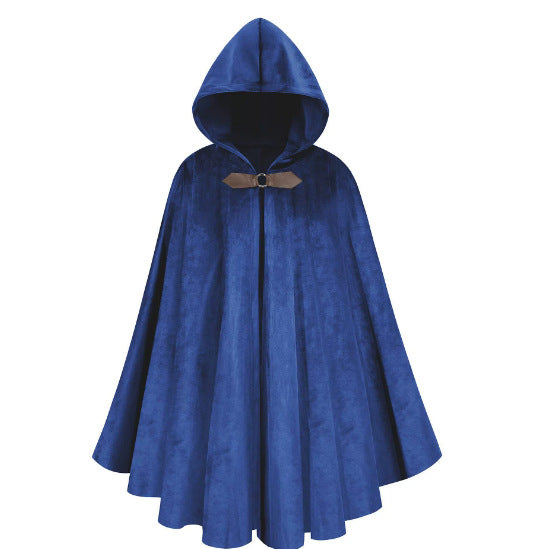 Medieval Deerskin Suede Cloak