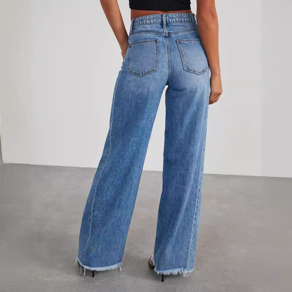 Casual Wide Legs Jeans for Women