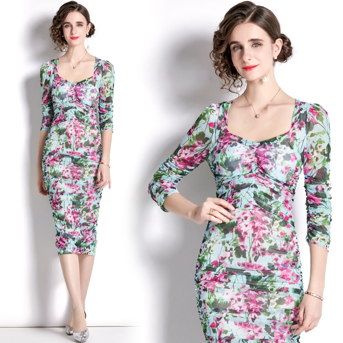 Sexy Elegant Summer Midi Party Dresses-Dresses-Free Shipping at meselling99