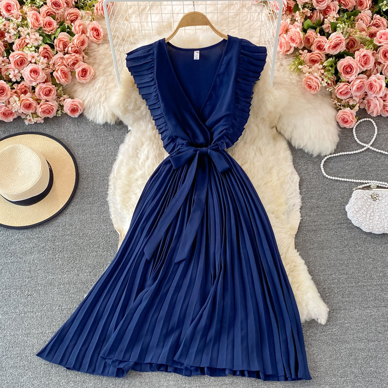 Elegant V Neck Women Long Dresses