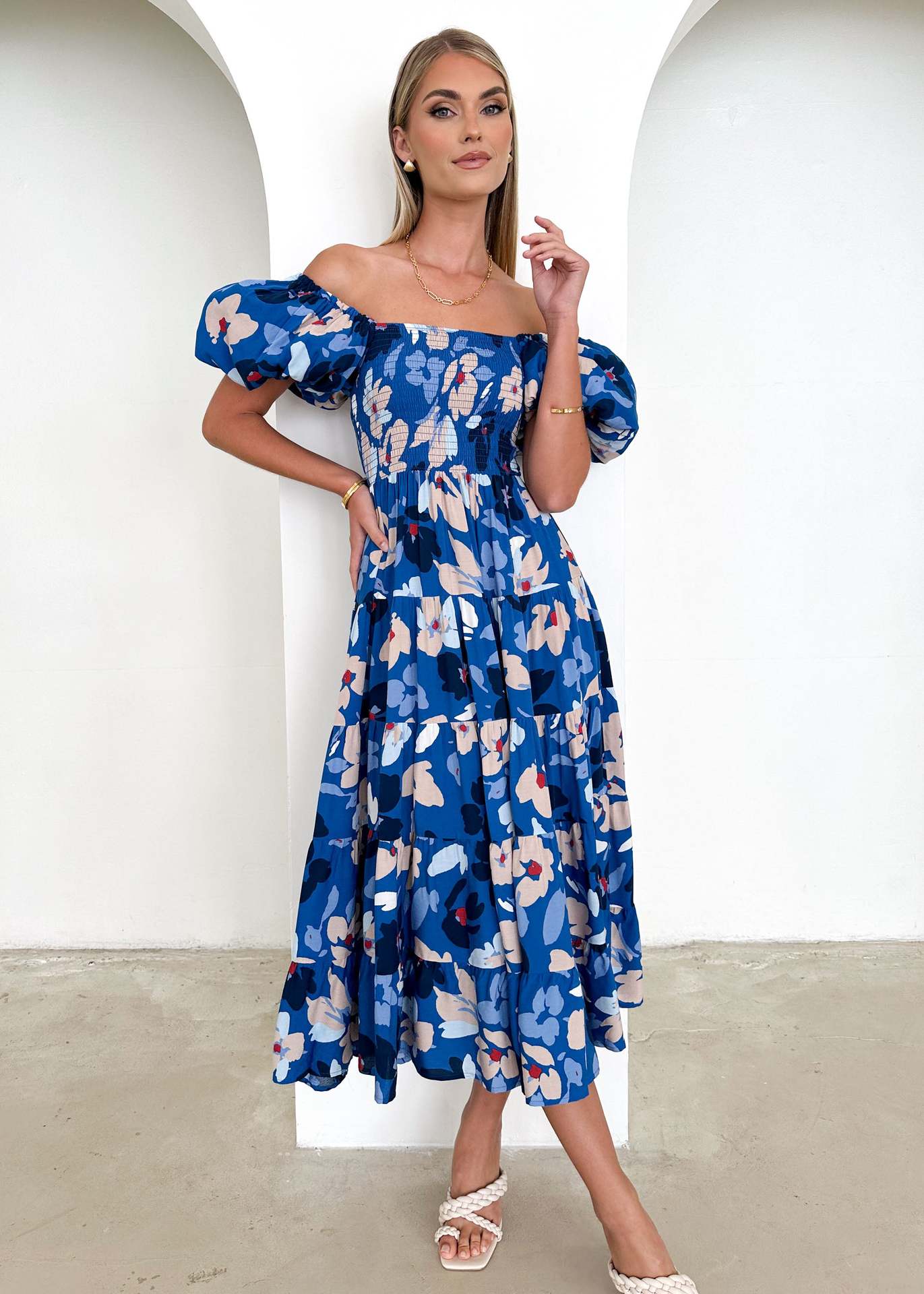 Women's Summer Bubble Sleeve Dress