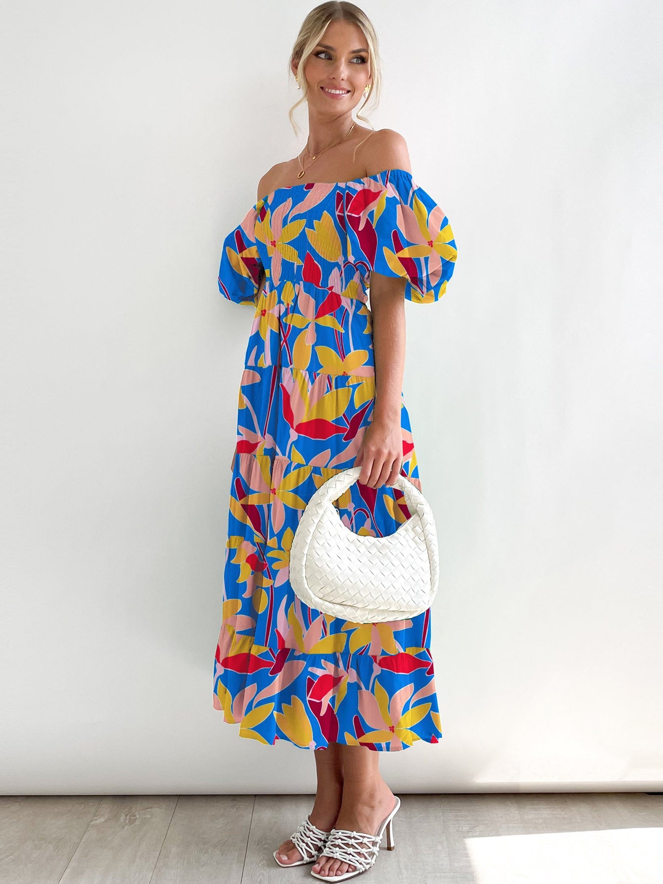 Women's Summer Bubble Sleeve Dress