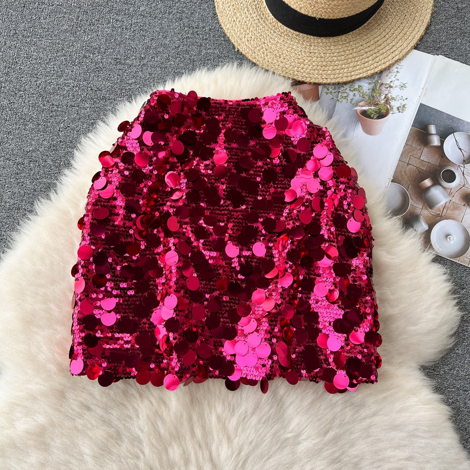 Sexy Sequined Summer A Line Mini Skirts