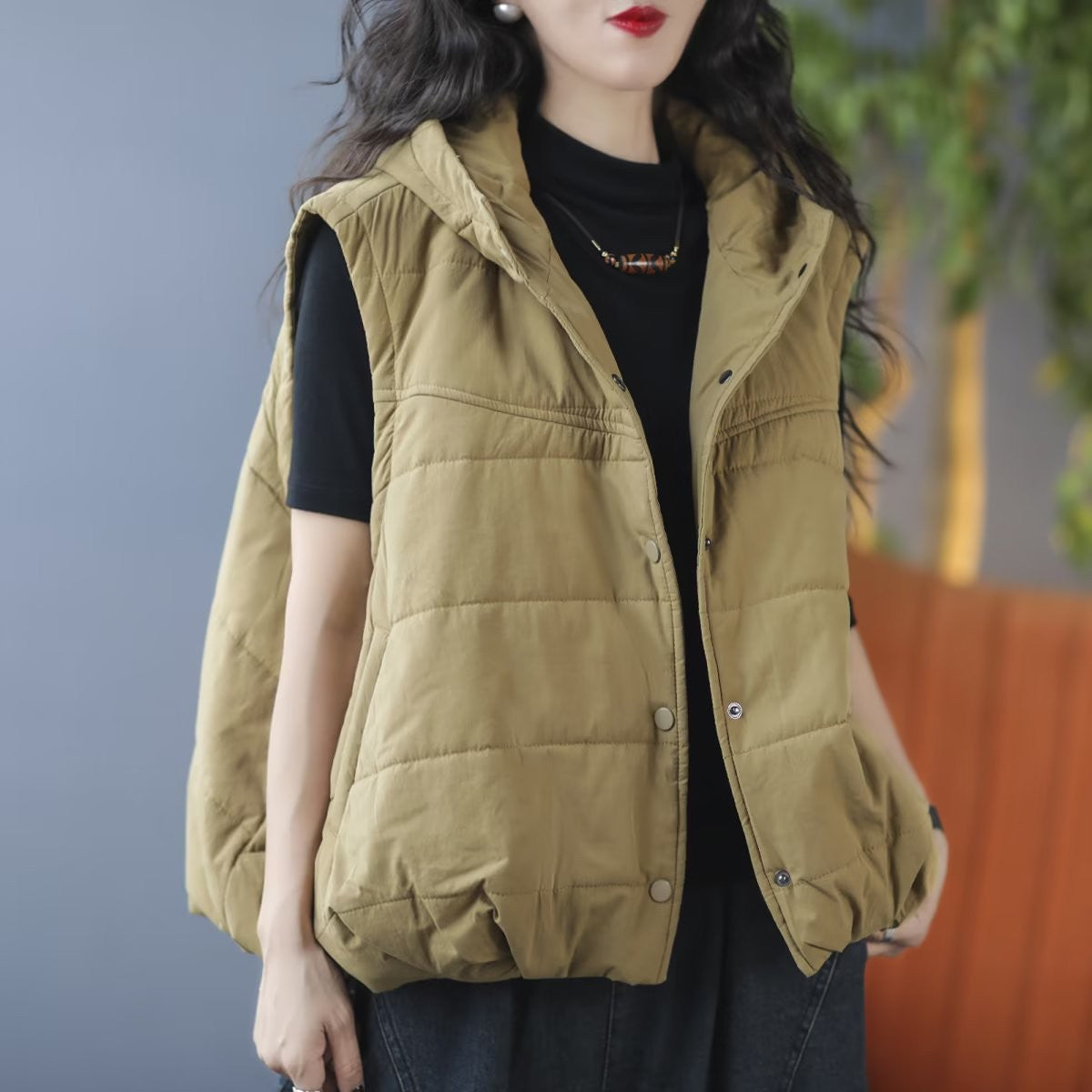 Casual Winter Sleeveless Cotton Vest