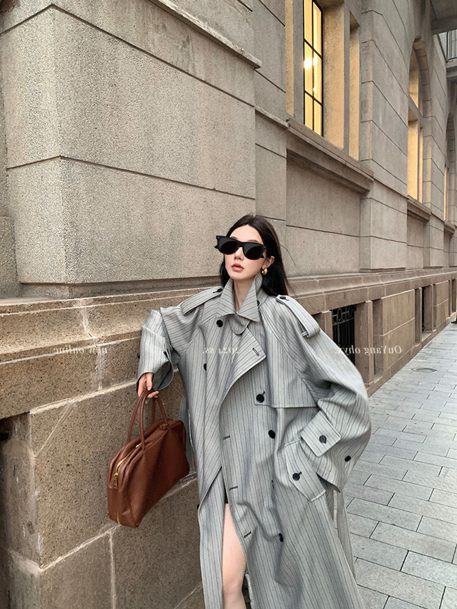 Women's Double-Breasted Trench Coat