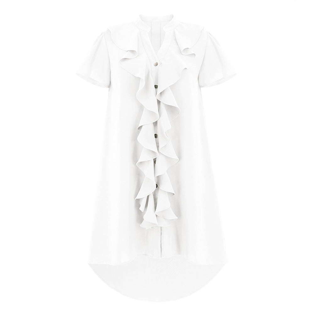 Casual Ruffled Plus Sizes Daily Dresses