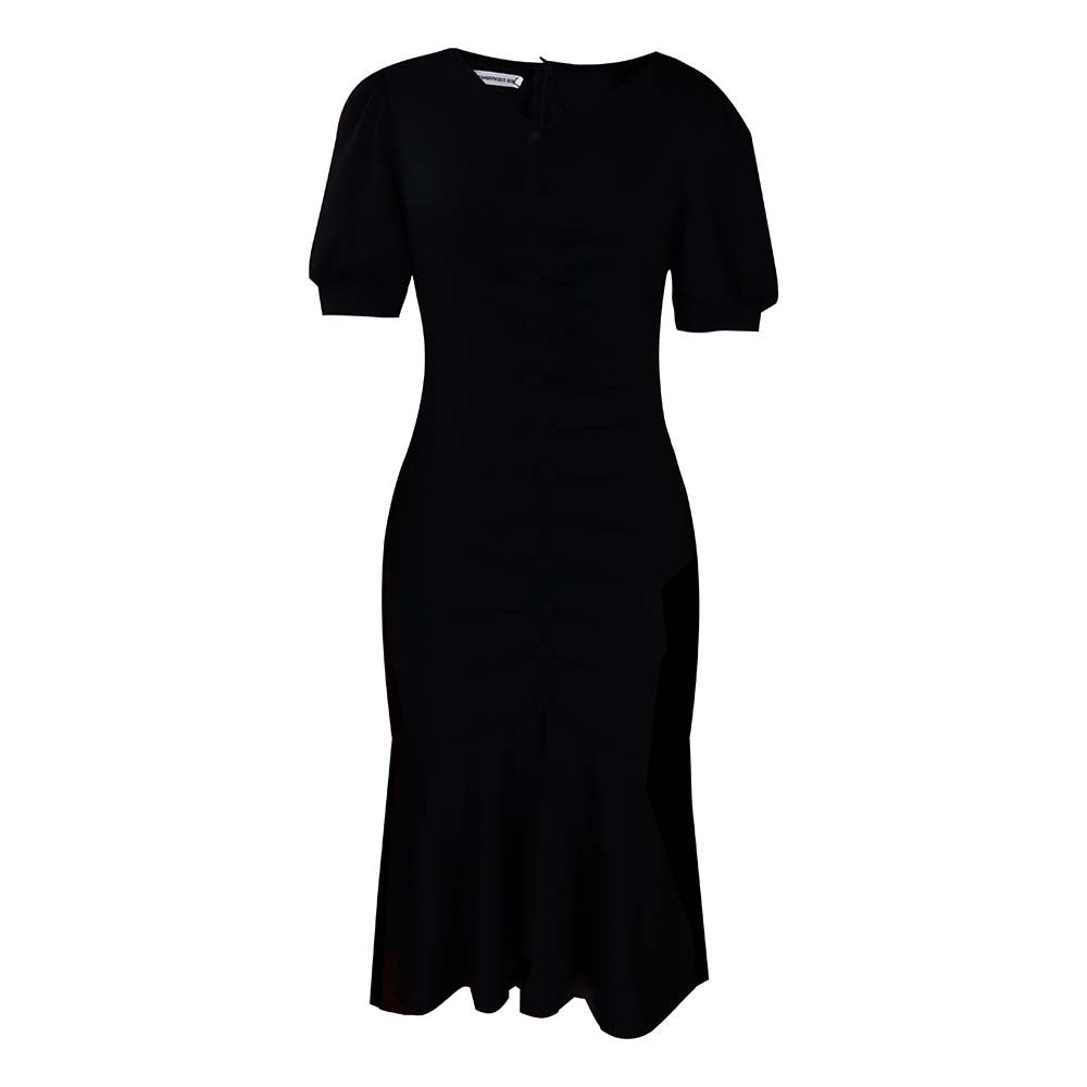 Elegant Office Lady Plus Size Dresses-Dresses-Black-S-Free Shipping at meselling99
