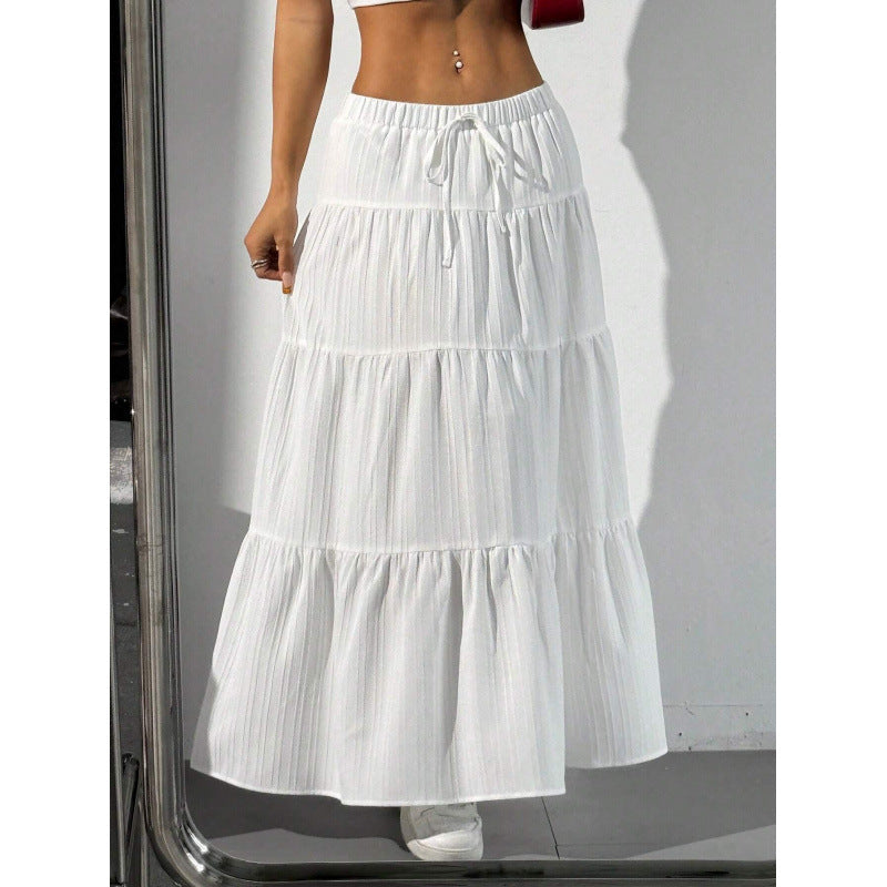 Women's High-Waisted Flowy Maxi Skirt
