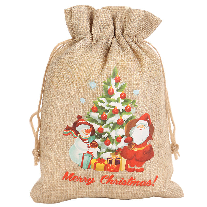 Christmas Drawstring Gift Bags
