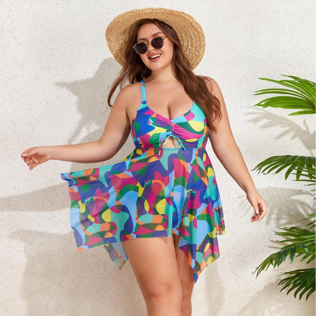 Plus Size High-Waisted Bikini  Suits