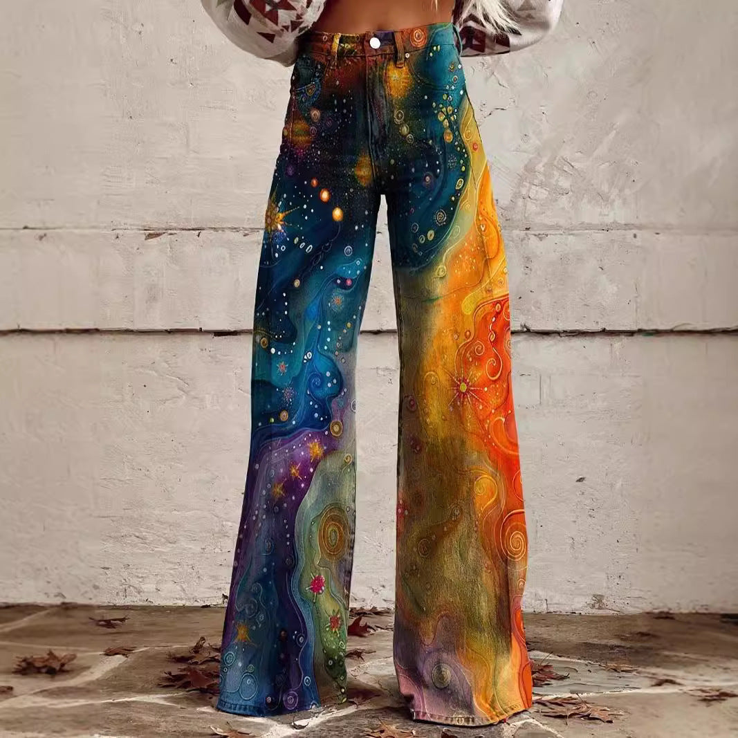 Plus Size Women's Flared Jeans