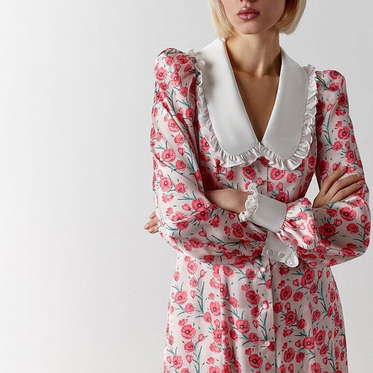 Women's Elegant Floral Print Dress