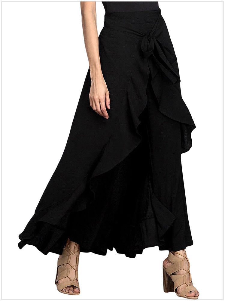 Plus Size High-Waisted Wide Leg Pants