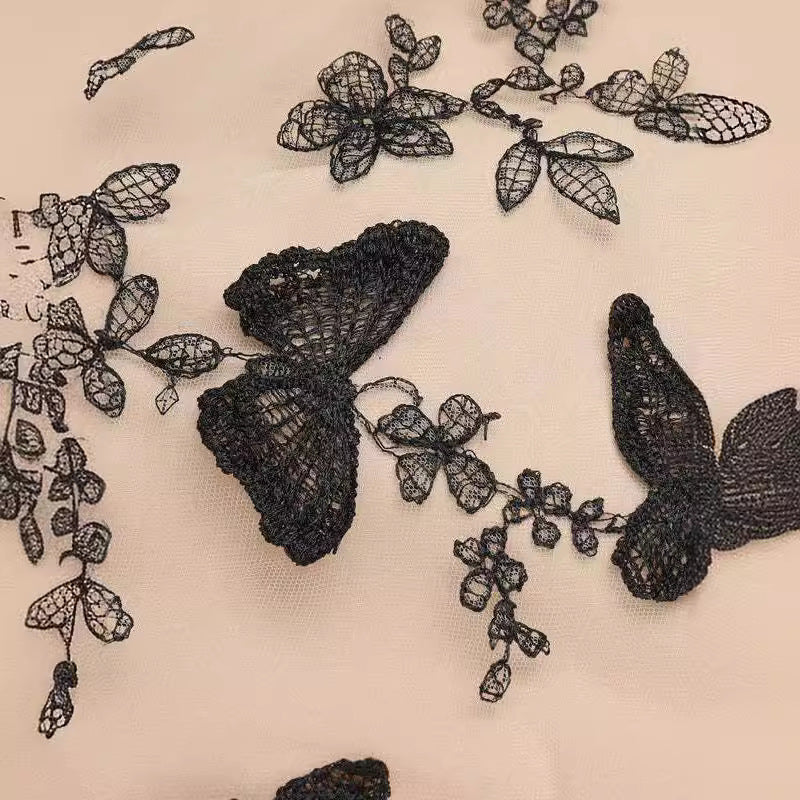 Elegant Butterfly Cocktail Dress with Shirt Collar