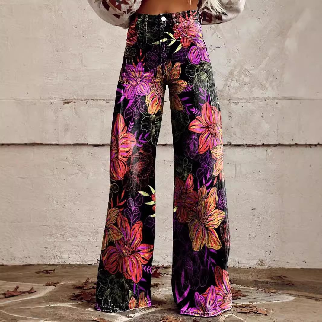 Plus Size Women's Flared Jeans