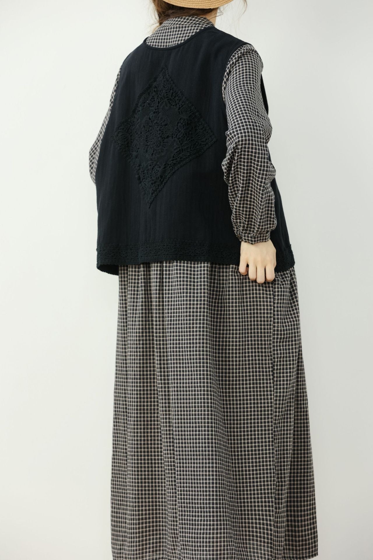 Vintage Embroidery Short Vest