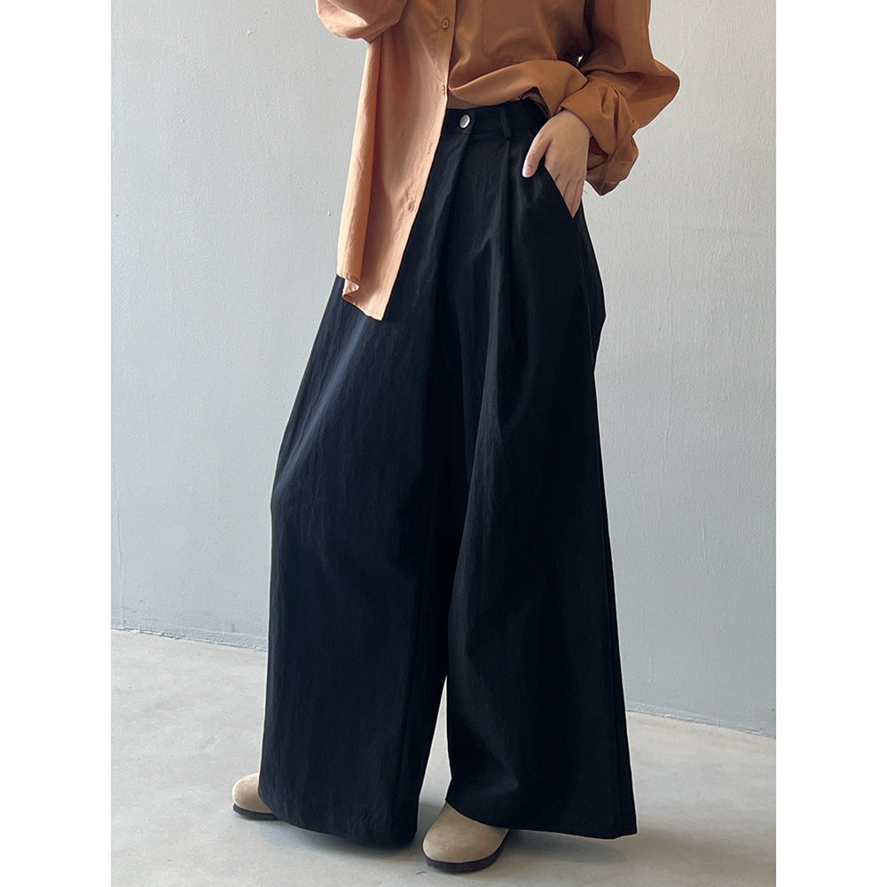 Women's Asymmetric Hem Wide-Leg Pants