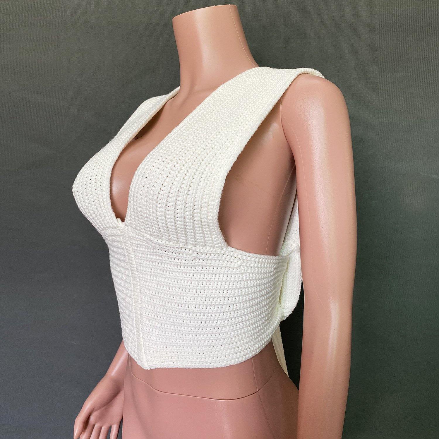 DIY Knitting Bangdage Tops-STYLEGOING