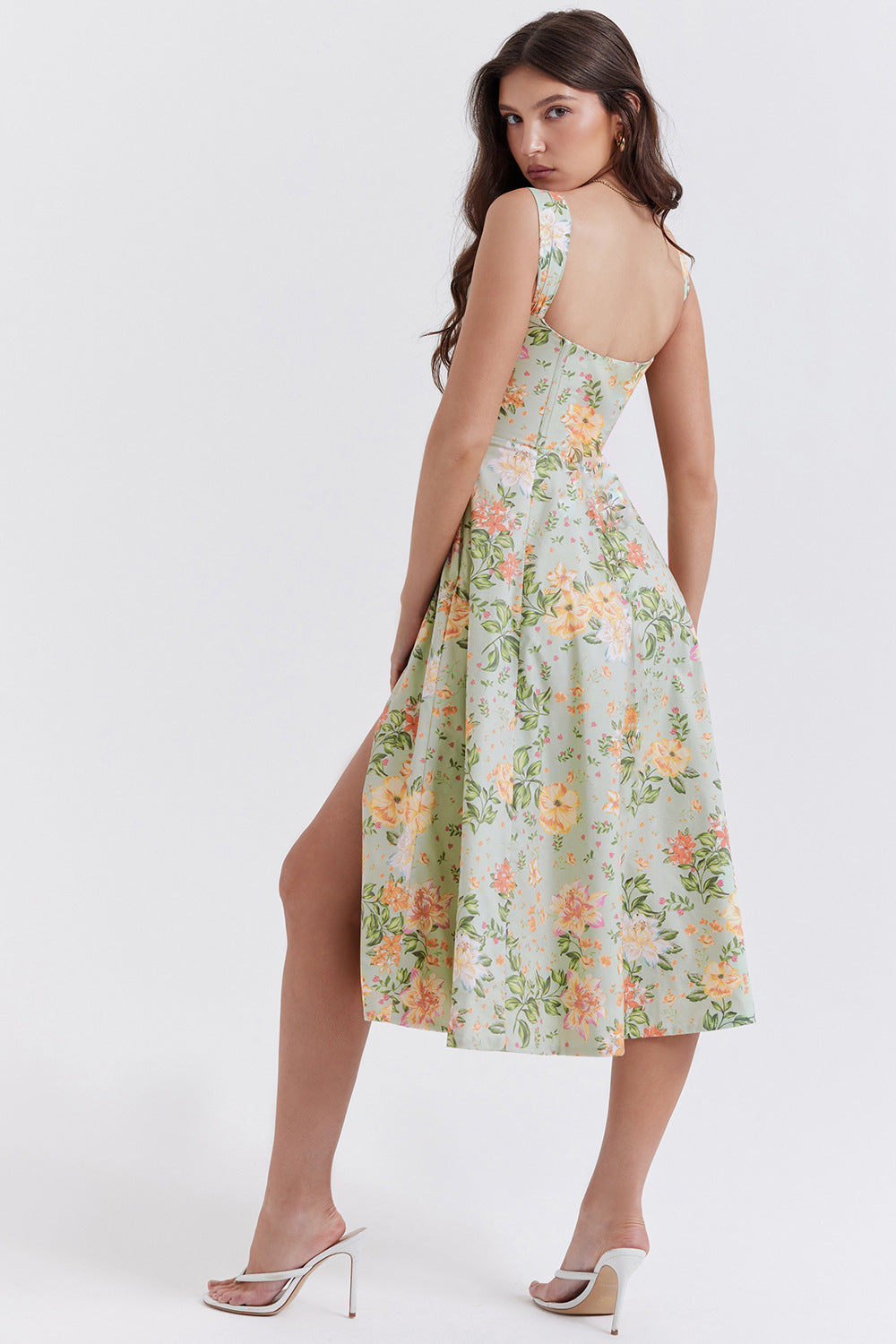 Floral Wrap Slit Dress – Feminine, Flattering & Fashionable