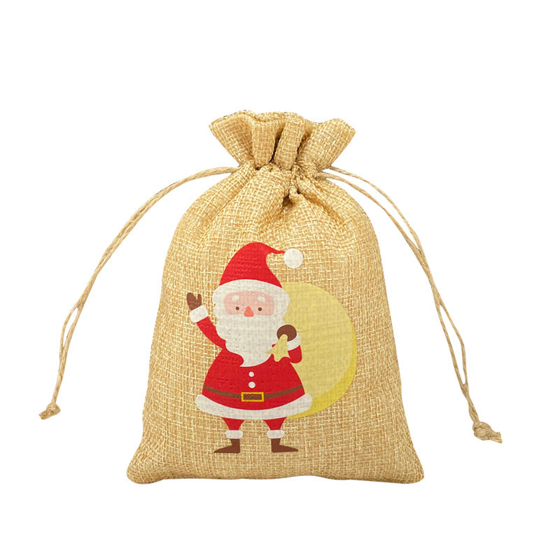Christmas Drawstring Gift Bag for Apples 24pcs/Set