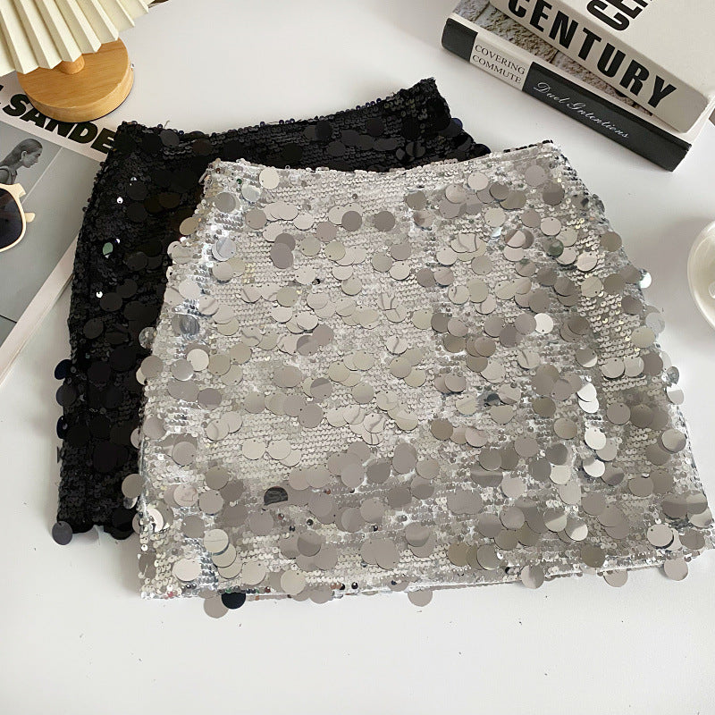 Sexy Sequined Summer A Line Mini Skirts