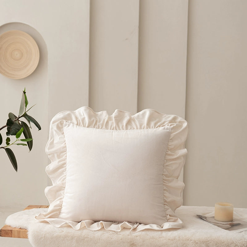Reversible Flannel Lumbar Pillow Cover Inner