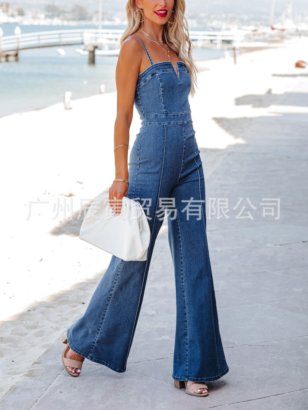 Designed Denim Cotton Summer Jumpsuits