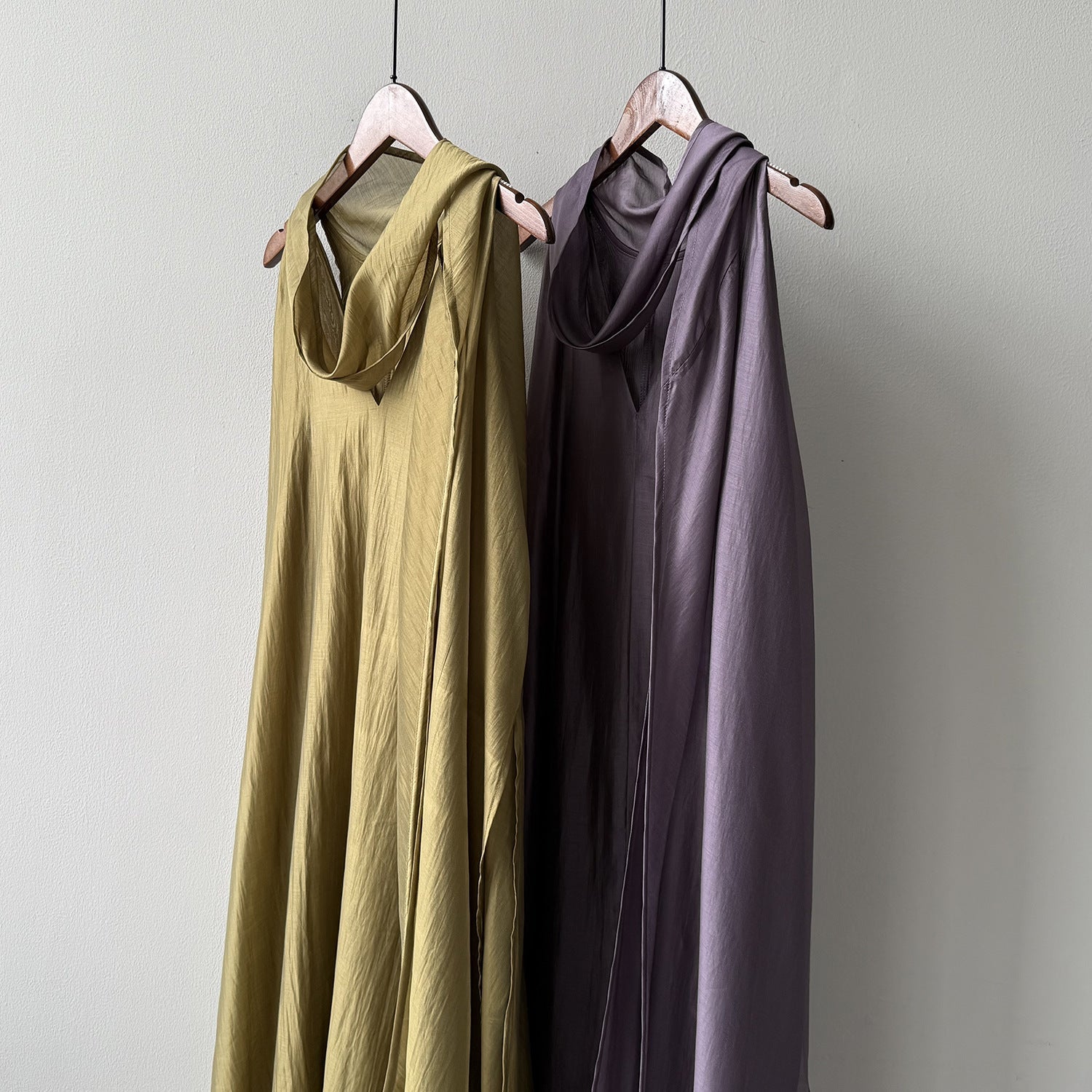 Summer Loose Women's Viscose Scarf Neckline Dress