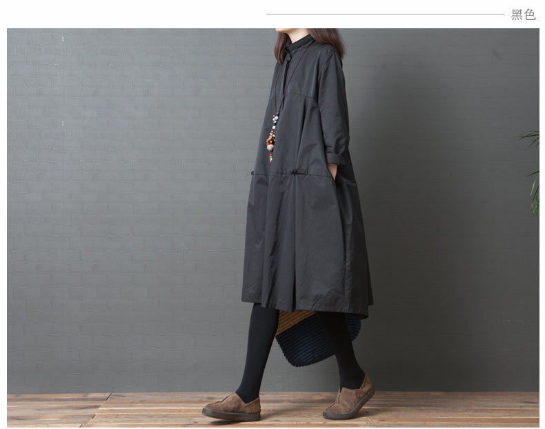 Fashion Plus Size Midi Shirts Cozy Dresses-Maxi Dresses-Free Shipping at meselling99