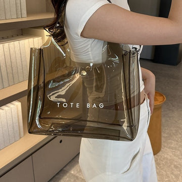 Chic PVC Clear Shoulder Bag