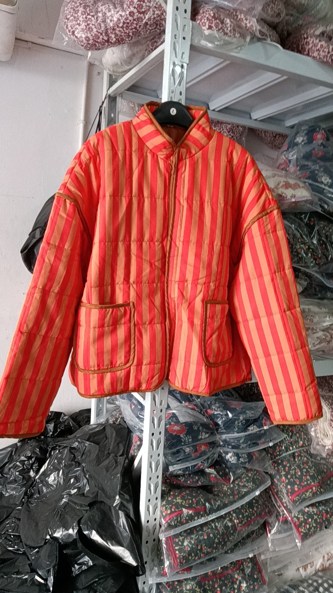 Floral Print Quilted Puffer Coat - Oversized Warm Winter Jacket