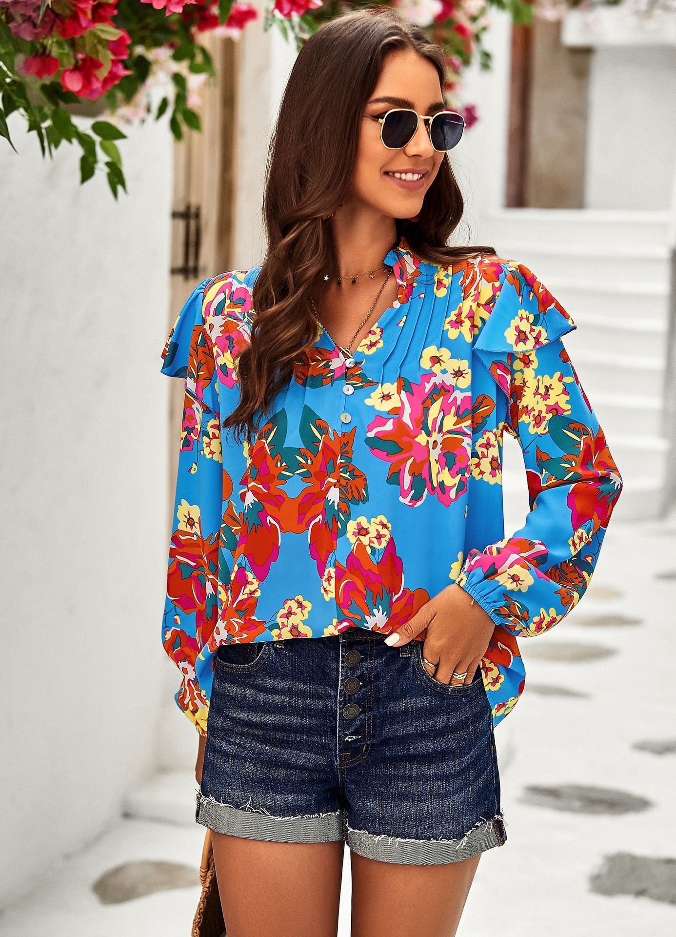 Casual Long Sleeves Blouses