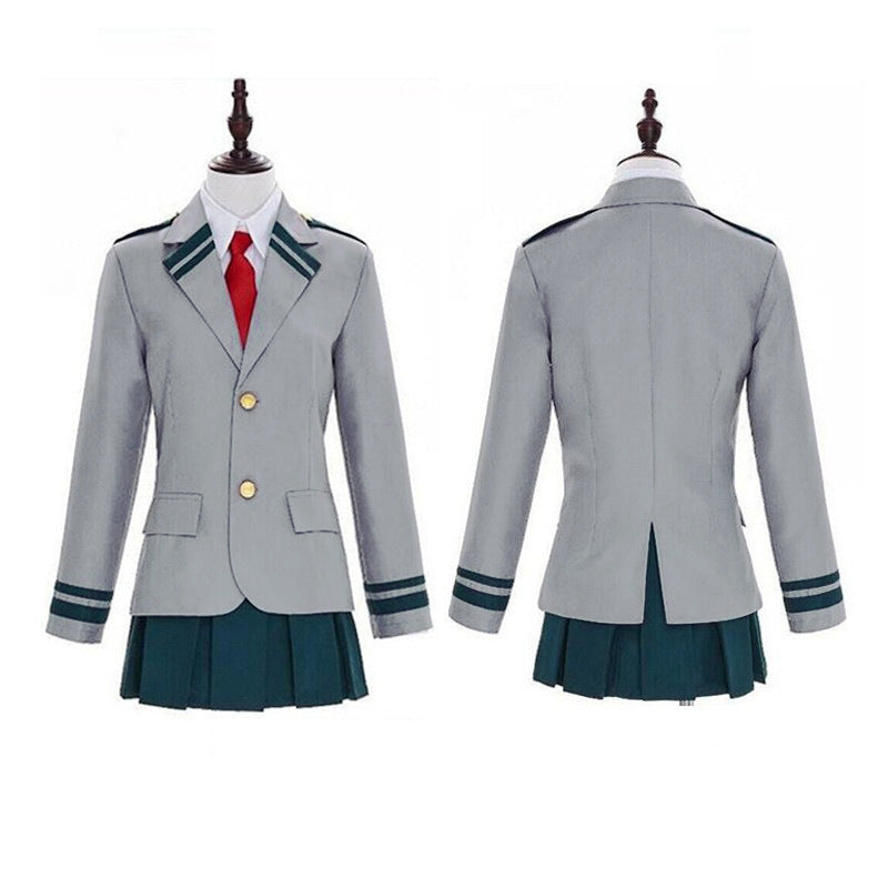 My Hero Academia Cosplay Costume – Ochaco Uraraka, Izuku Midoriya, Shoto Todoroki Outfits-Men's (jacket + pants + tie + long-sleeved shirt)-S-Free Shipping Leatheretro