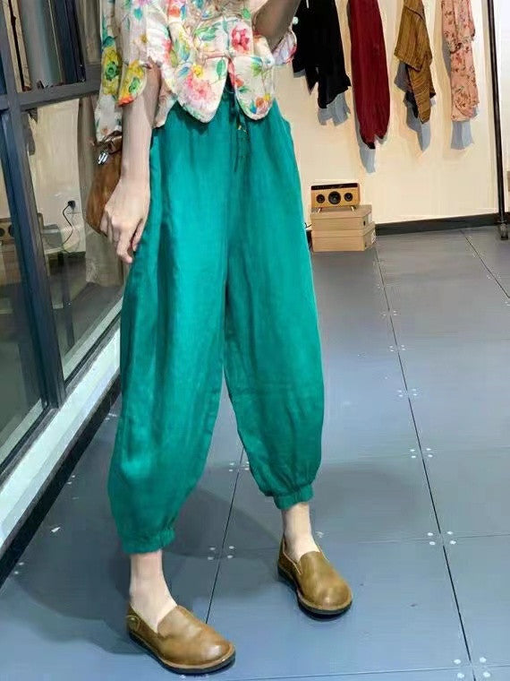 Women's Linen-Cotton Casual Pants