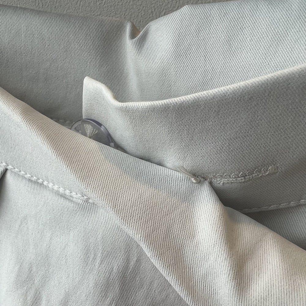 Designer Asymmetric Wrap-Waist Wide Leg Pants