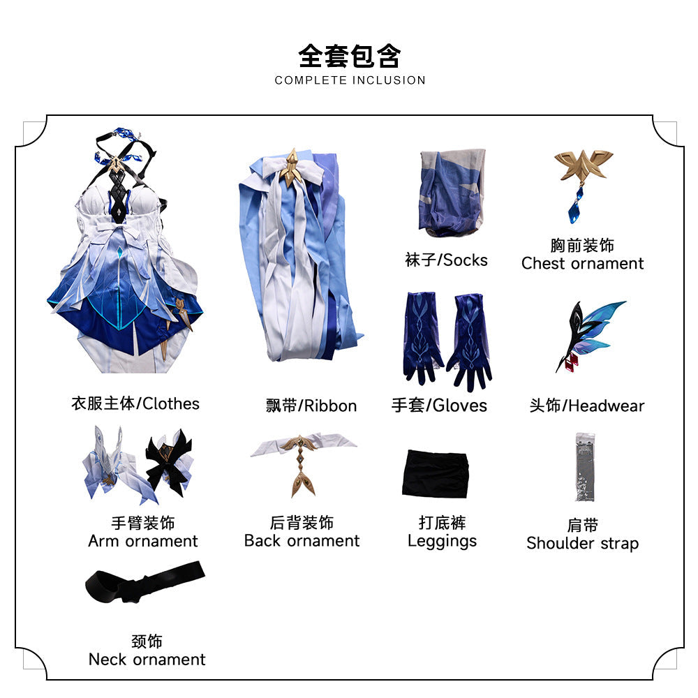 Genshin Impact Skirk Cosplay Wig