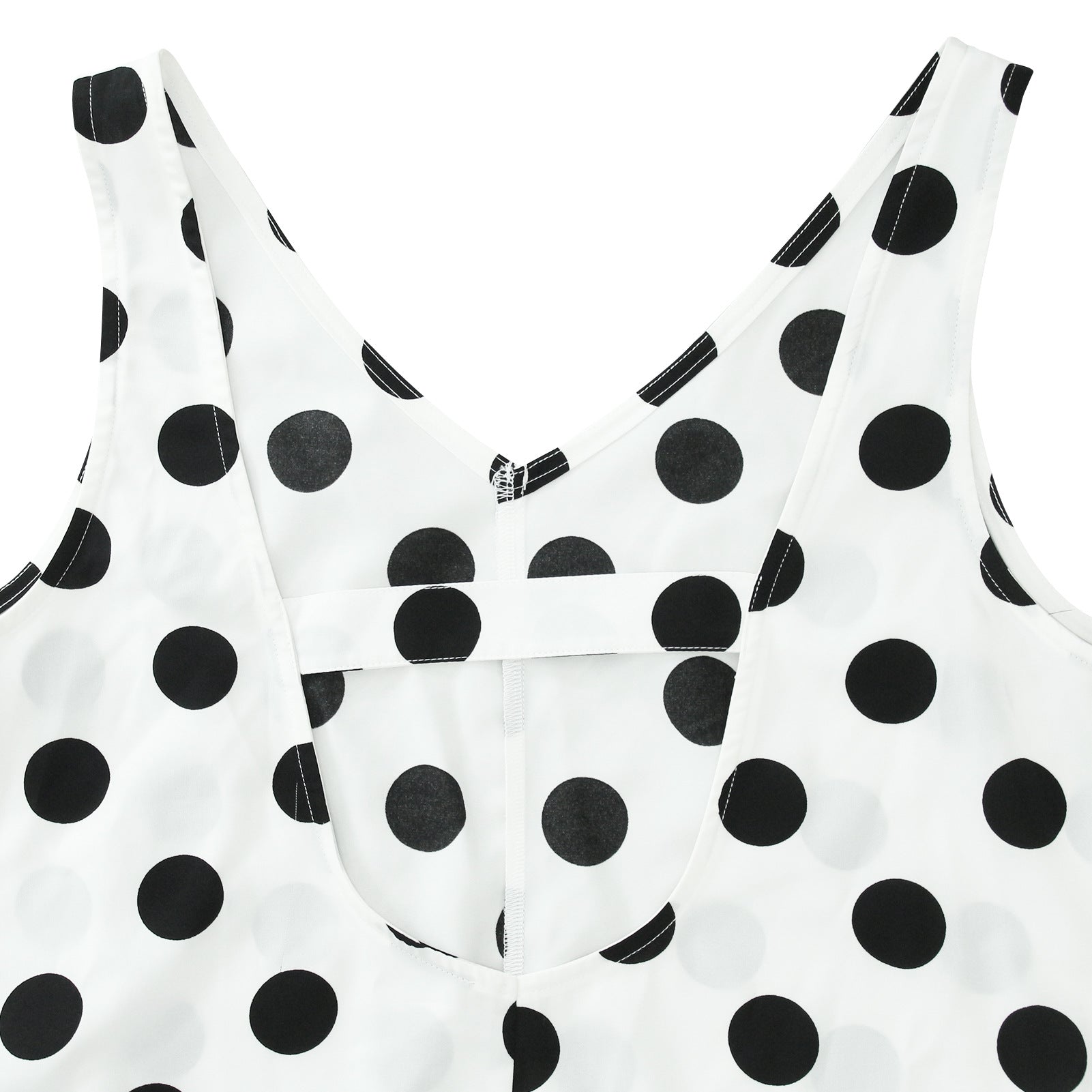 Casual Summer Dot Print Backless Women Jumpsuits