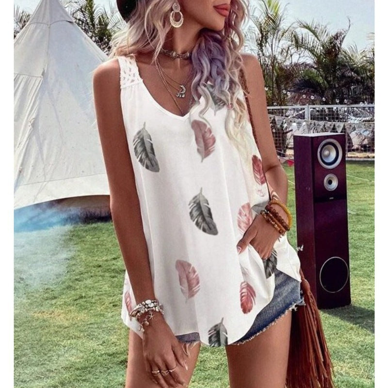 Fashion Lace Women Summer Tank Tops