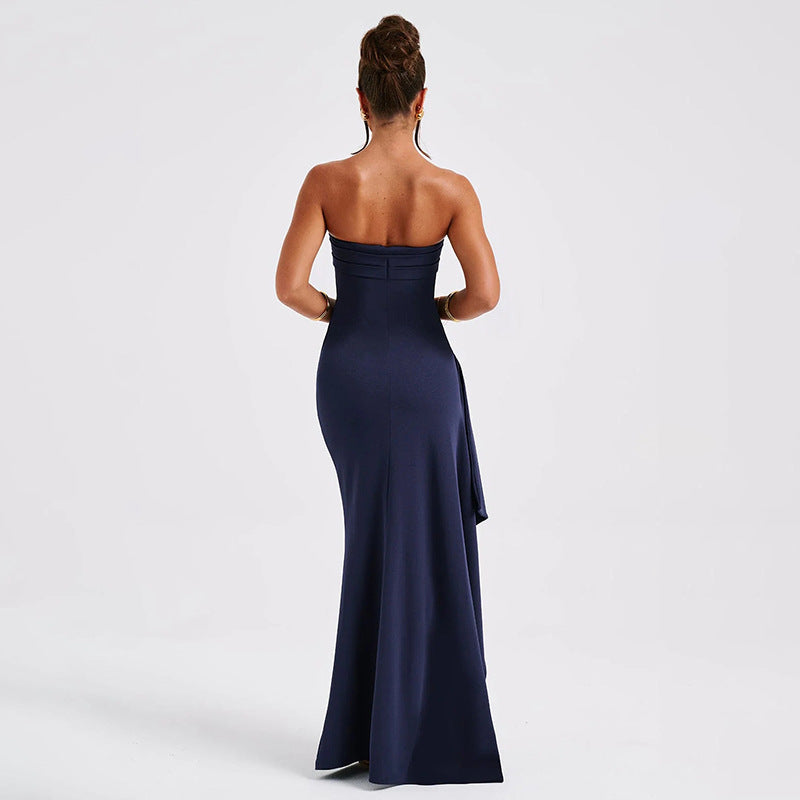 Sexy Strapless Backless Long Evening Dresses